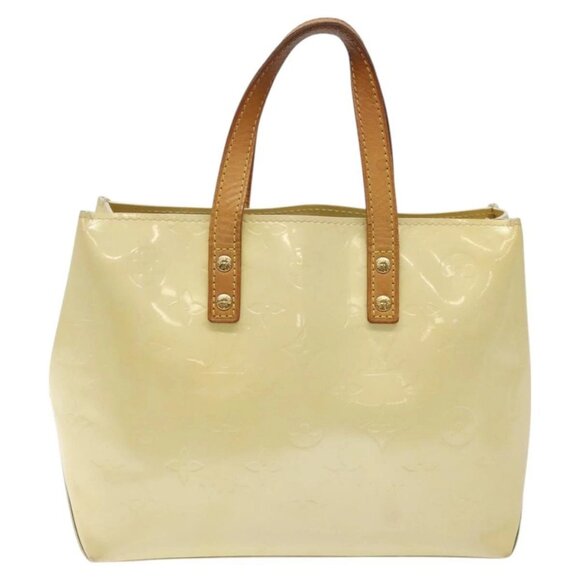 LOUIS VUITTON Monogram Vernis Reade PM Hand Bag Perle - Picture 10 of 15